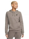 Women's Essential Fleece Hoodie Grey - NIKE - BALAAN 2