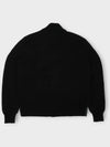 Padded Cotton Zip-Up Cardigan Black - MONCLER - BALAAN 4