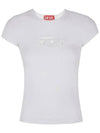 T Angie Peekaboo Logo Short Sleeve T-Shirt White - DIESEL - BALAAN 2