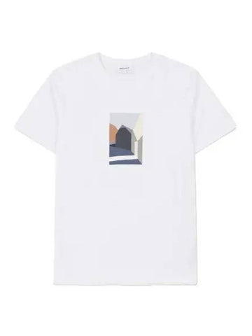 Johannes Collage Short Sleeve T Shirt White Tee - NORSE PROJECTS - BALAAN 1