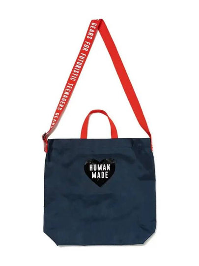 Shoulder tote bag navy HM28GD006 - HUMAN MADE - BALAAN 2