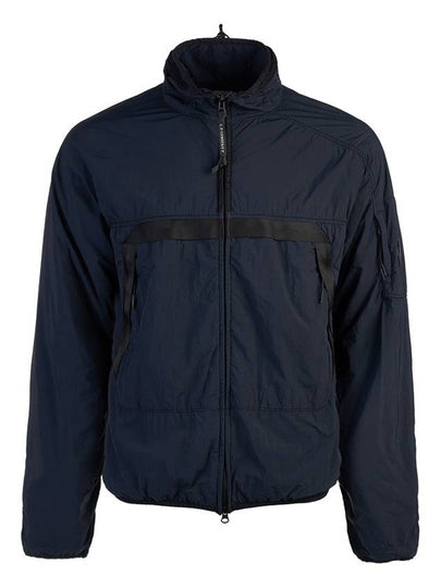 Men's Lens Wappen Zip-Up Jacket Navy - CP COMPANY - BALAAN 2