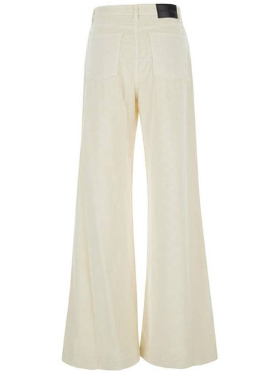 'Wendy' White Five-Pocket Pants In Courduroy Woman - PINKO - BALAAN 2