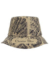 Teddy-D Plan De Paris Reversible Bucket Hat Beige - DIOR - BALAAN 4