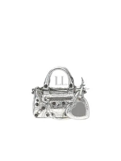 Le Cagole Nano Tote Bag Silver - BALENCIAGA - BALAAN 2