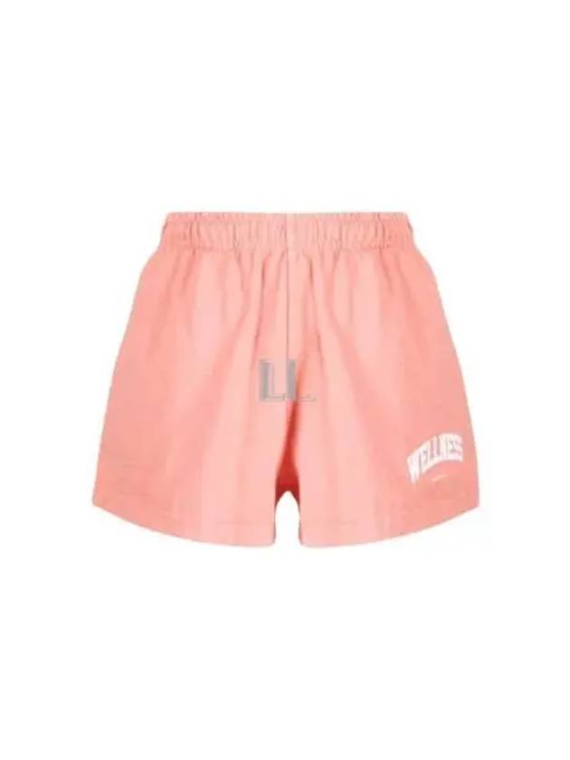 Logo Print Shorts Salmon - SPORTY & RICH - BALAAN 2