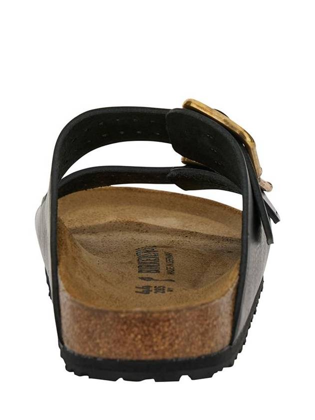 'Arizona' Black Slip-On Sneakers With Branded Buckles In Leather Man - BIRKENSTOCK - BALAAN 4