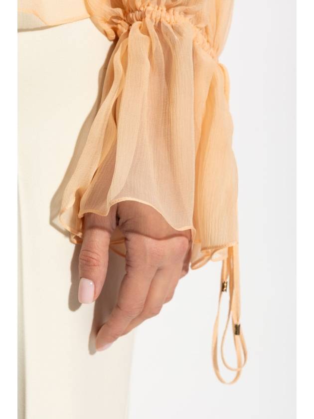 Chloé Silk Shirt, Women's, Orange - CHLOE - BALAAN 5