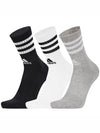 3S Cushion Crew Socks 3 Pairs - ADIDAS - BALAAN 3