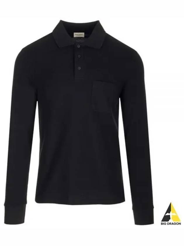cotton polo shirt - SAINT LAURENT - BALAAN 2
