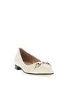 Women's Horsebit Leather Ballerina White - GUCCI - BALAAN 3