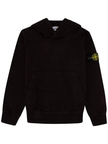 Compass Logo Patch Hoodie Black - STONE ISLAND - BALAAN 1