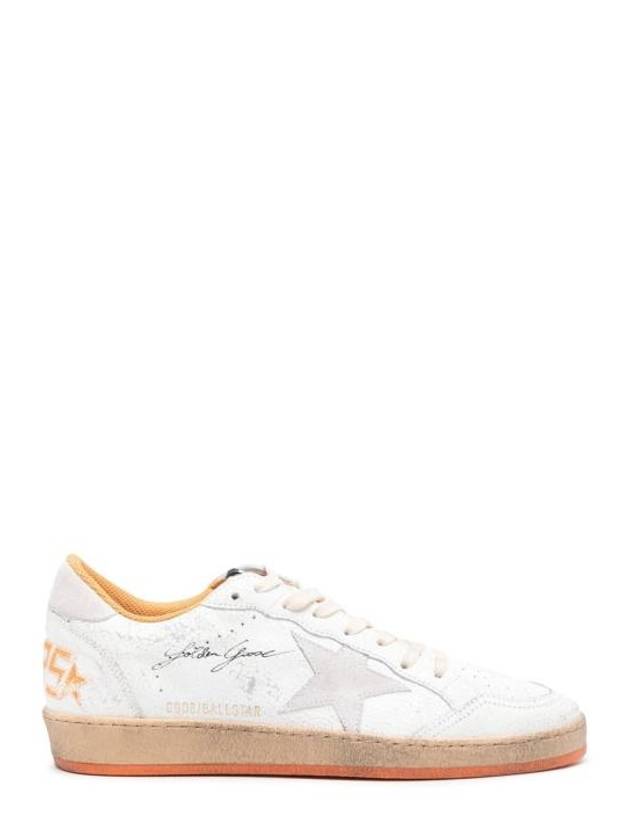 Ball Star Wishes Leather Low Top Sneakers Orange - GOLDEN GOOSE - BALAAN 2