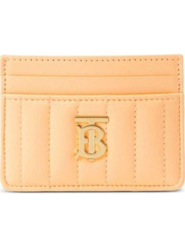 Lola Quilted Card Wallet Golden Sand - BURBERRY - BALAAN 1