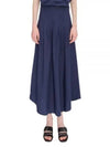 Olympia Midi Pleated Skirt Navy - A.P.C. - BALAAN 2