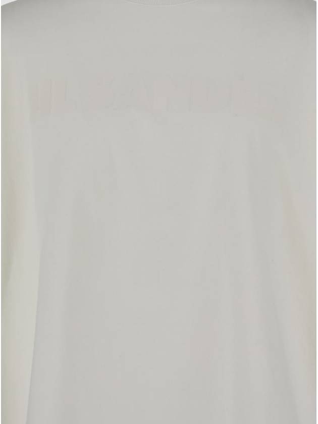 Logo Print Short Sleeve T-Shirt White - JIL SANDER - BALAAN 4