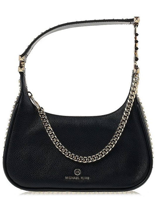 Piper Small Pebbled Leather Shoulder Bag Black - MICHAEL KORS - BALAAN 2