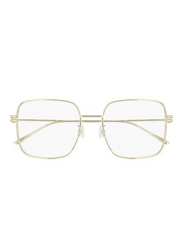 Eyewear Square Metal Glasses Gold - BOTTEGA VENETA - BALAAN.