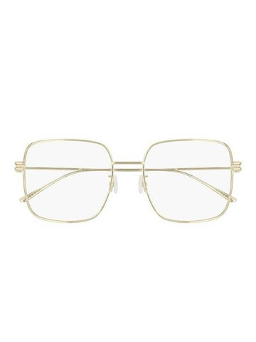 Eyewear Square Metal Glasses Gold - BOTTEGA VENETA - BALAAN.
