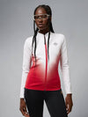 Halo Full Zip Mid Layer Zip Up Jacket White Red - J.LINDEBERG - BALAAN 2