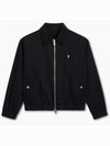 De Coeur Logo Zip-up Jacket Jacket Black - AMI - BALAAN 2