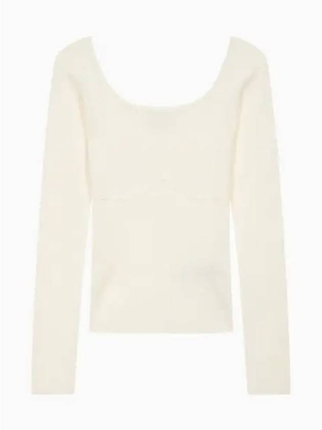 JEANS Women s Rib Sweater Ivory J224561YBI - CALVIN KLEIN - BALAAN 2