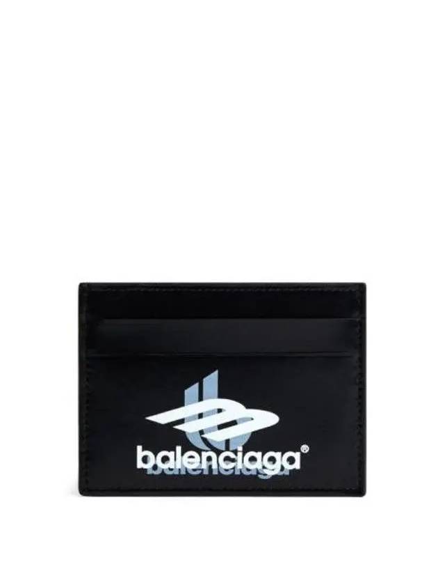 Logo Print Leather Card Wallet Black - BALENCIAGA - BALAAN 2