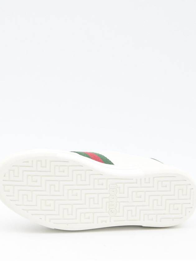 Women's Leather Low Top Sneakers White - GUCCI - BALAAN 5