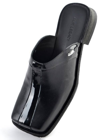 Blunt Leather Mule Black - OUR LEGACY - BALAAN 2