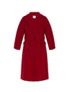 Ludmilla 1 Belt Cashmere Single Coat Red - MAX MARA - BALAAN 2