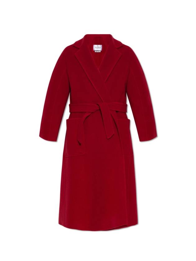 Ludmilla 1 Belt Cashmere Single Coat Red - MAX MARA - BALAAN 2