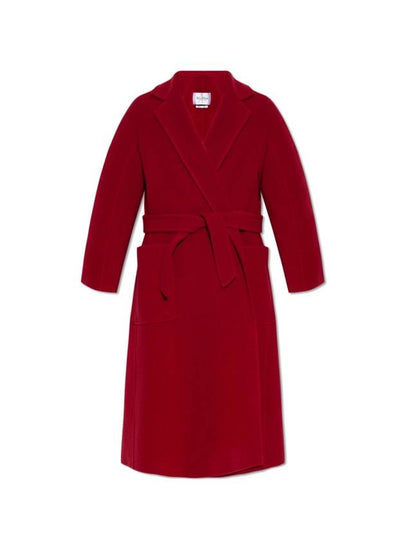 Ludmilla 1 Belt Cashmere Single Coat Red - MAX MARA - BALAAN 2