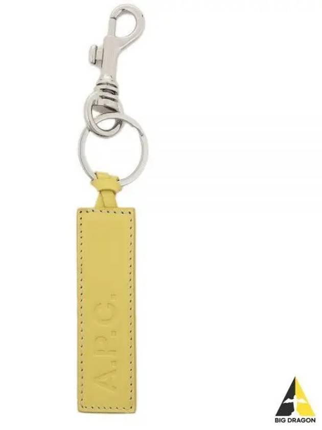 Logo Leather Key Holder Yellow - A.P.C. - BALAAN 2