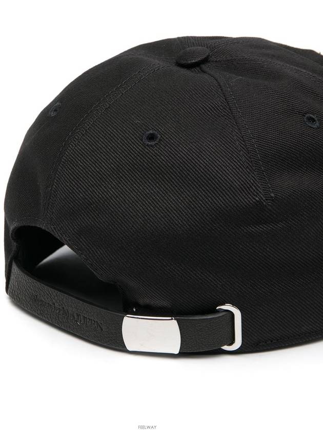 Embroidered Logo Ball Cap Black - ALEXANDER MCQUEEN - BALAAN 4