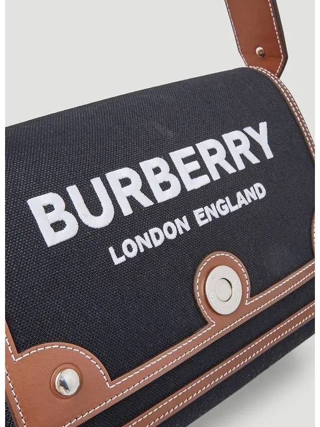 Horseferry Motif Canvas Note Crossbody Bag Black - BURBERRY - BALAAN 6