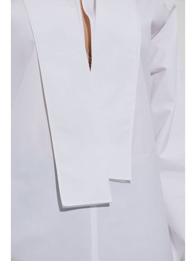 Alaïa Tie-detail Shirt, Women's, White - ALAIA - BALAAN 5