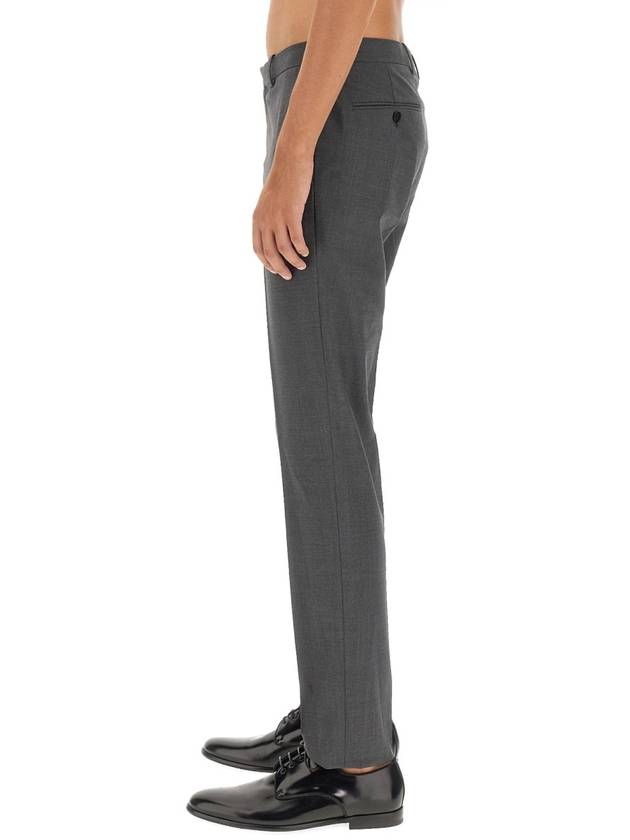 Men's Mayer Stretch Wool Straight Pants Grey - THEORY - BALAAN 5