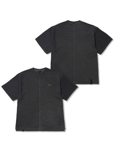 Docking Insideout Pigment Oversized Short Sleeves T shirts Charcoal - STIGMA - BALAAN 1