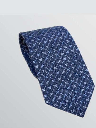 GG Dot Pattern Silk Tie Blue Silver - GUCCI - BALAAN 2