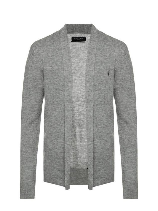 Men's Mode Merino Open Cardigan Gray - ALLSAINTS - BALAAN 1