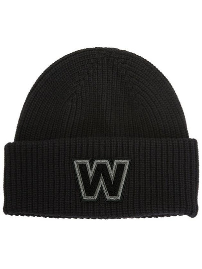 Alben Logo Virgin Wool Beanie Black - MAX MARA - BALAAN 2