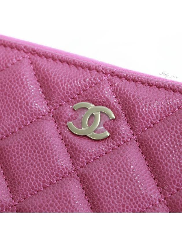 Classic Mini Pouch Caviar Purple Gold Plated AP4020 B10583 NY567 - CHANEL - BALAAN 8