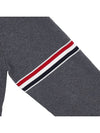 RWB Striped Crew Neck Knit Top Grey - THOM BROWNE - BALAAN 6