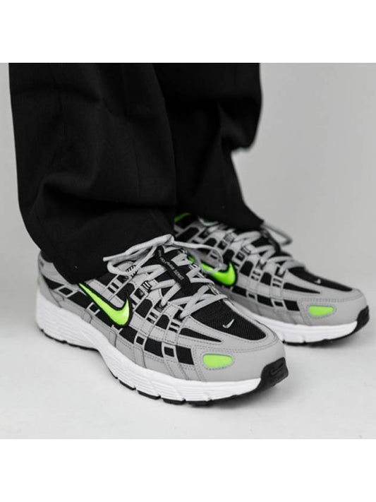 P 6000 Low Top Sneakers Gray Green - NIKE - BALAAN 2