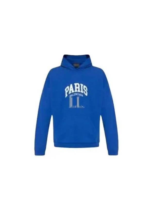 Cities Paris Oversized Hoodie Blue - BALENCIAGA - BALAAN 2