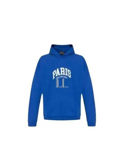 Cities Paris Oversized Hoodie Blue - BALENCIAGA - BALAAN 2