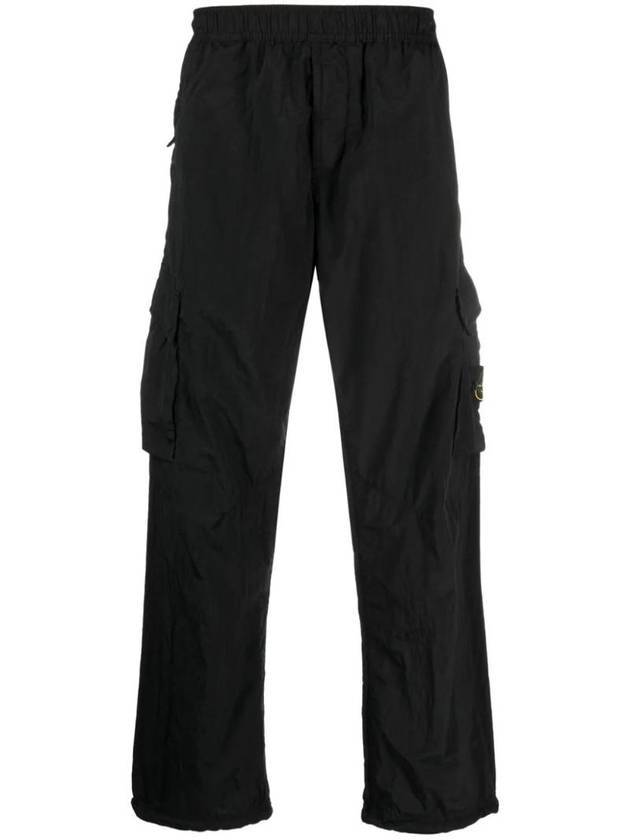 Nylon Metal Econyl Regenerated Cargo Straight Pants Black - STONE ISLAND - BALAAN 1