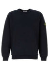 Wappen Patch Crew Neck Cotton Sweatshirt Navy - STONE ISLAND - BALAAN 3