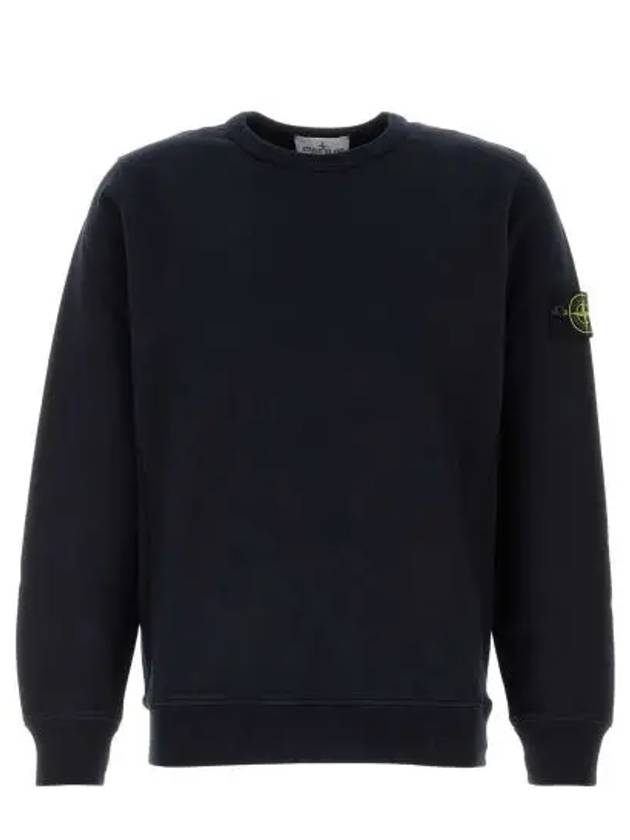 Wappen Patch Crew Neck Cotton Sweatshirt Navy - STONE ISLAND - BALAAN 3