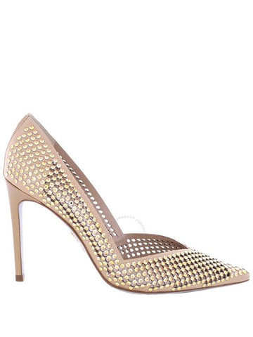 Rene Caovilla Ladies Gold Ginger Crystal Pumps, Brand Size 37 ( US Size 7 ) - RENE CAOVILLA - BALAAN 1